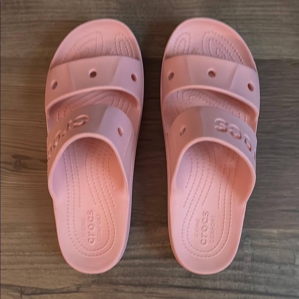 CROCS Pink Sandals Lightweight Slip-On